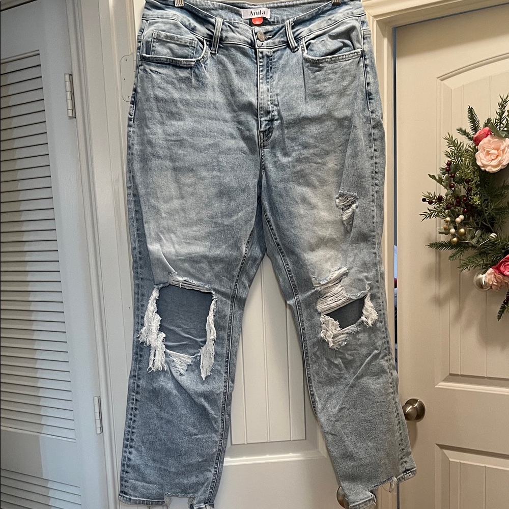 ARULA Women’s Relaxed Distressed Denim Jeans